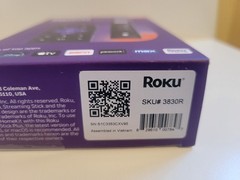 Roku Streaming Stick+ 3830R (2025 Model) 4K UHD HDR Media Player w/ Voice Remote