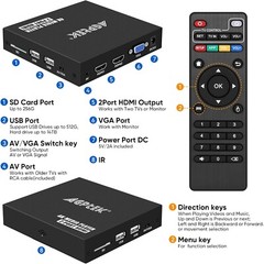 Versatile Media Player with Dual 4K HDMI & 14TB HDD Support – Digital Perfection