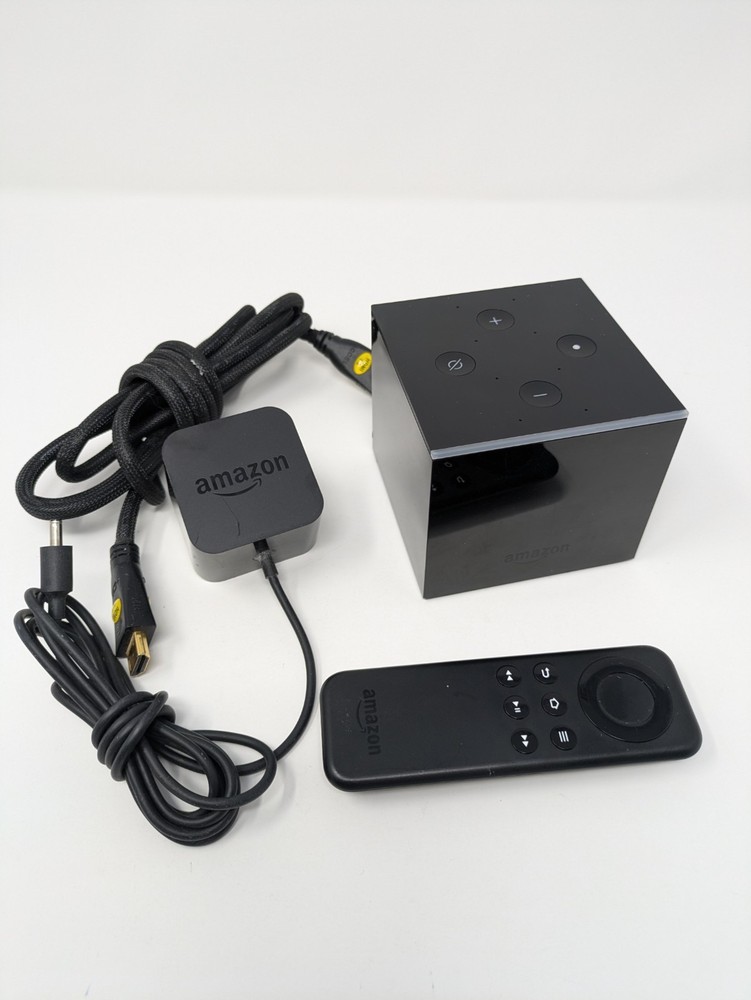 Amazon Fire TV Cube EX69VW 1st Gen 4K HDR Remote Power Cord