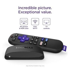 Roku Express 4K+ | Roku Streaming Device 4K/HDR, Roku Voice Remote, Free & Live