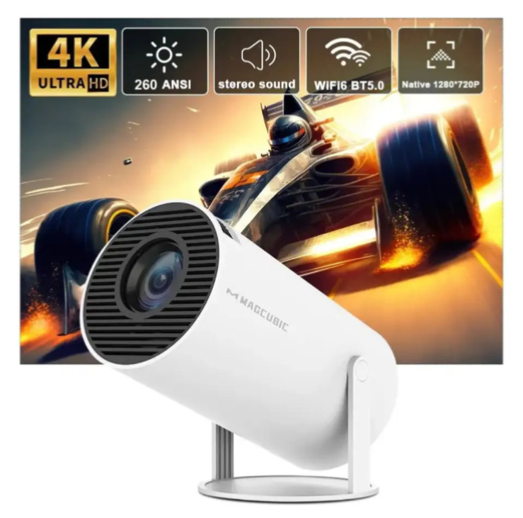 Magcubic Projector HY300 PRO 4K Android 11 Dual Wifi6 260ANSI Allwinner H713 BT