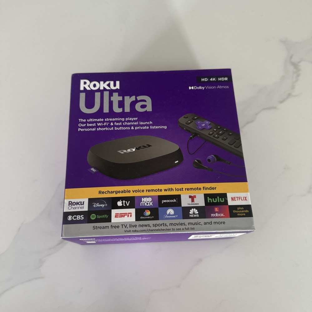 Roku Ultra 4802X 4K HDR Dolby Vision Streaming Player Tested Working Open Box