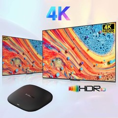 4K UHD Android TV Box, Dolby Vision, DTS:X, WiFi 6, 2GB RAM, 32GB Storage, Voice