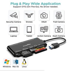 Tripp Lite USB Memory Card Reader/Writer USB 3 Superspeed Multi-Drive 5GBPS