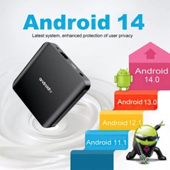 TV98 PLUS Android 14.0 Smart TV Box Quad Core UHD 8K BT5.0 5G WiFi Media Player