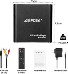 Compact 1080p HDMI Media Player – Portable USB Recording & Playback Solution