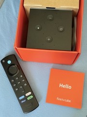 Amazon Fire TV Cube Hands-Free with Alexa and 4K Ultra HD Streaming Media Player