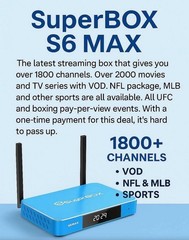 SuperBox S6 Max – 4GB RAM 64GB ROM, 6K Android 12 TV Box – HDMI, Dual Band WiFi