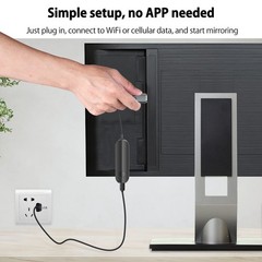 lulaven Wireless HDMI Adapter for iPhone iPad iOS Only, Not for Android, AirP…