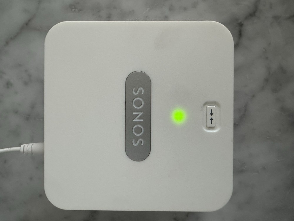 Sonos Bridge Wireless HiFi System White w/ OEM Power Supply Cable Tested Working