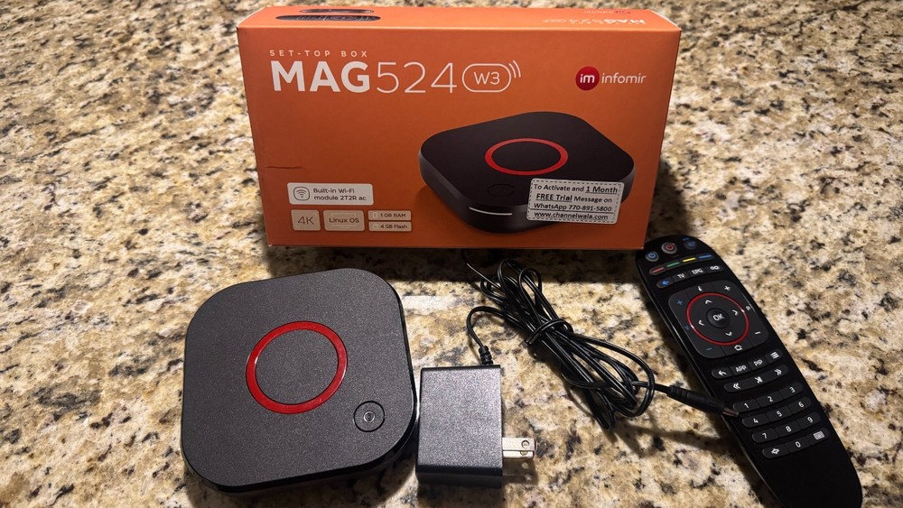 Infomir Mag 524w3 4k Built-in Dual Band 2.4g/5g Wifi Set-Top Box Mag524w3 IPTV