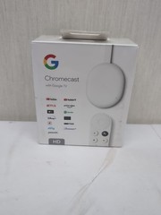 Google Chromecast with Google TV Media Streamer HD Snow A12