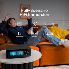 Play | Music Streamer with DAC & Amplifier 60W×2Ch(8Ω) / 110W×2Ch(4Ω) | 5.5″ LCD