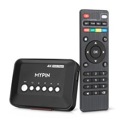 4K30hz HDMI TV Media Player with HDMI/AV Output, Digital MP4 Player for 14TB …