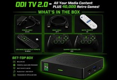 ODI TV 2.0 4K Android Media Streaming Box w/ Backlit Remote & 2 Controllers