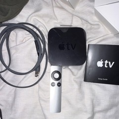 Apple TV Digital HD Media Streamer HDMI with Remote, Setup Guide & Power Cable