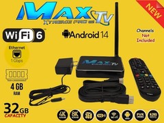 MAXTV XTREME PRO 5G 2024 Quad Core 64 Bit ANDROID 9.1 WITH VOICE REMOTE CONTROL