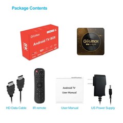 Android TV Box 8K Ultra HD Media Player 4GB RAM 64GB ROM WiFi Netflix Youtube