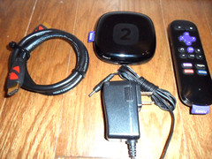 Roku 2 Media Streamer 2720X with Remote , Power Adapter & HDMI Cable – Black