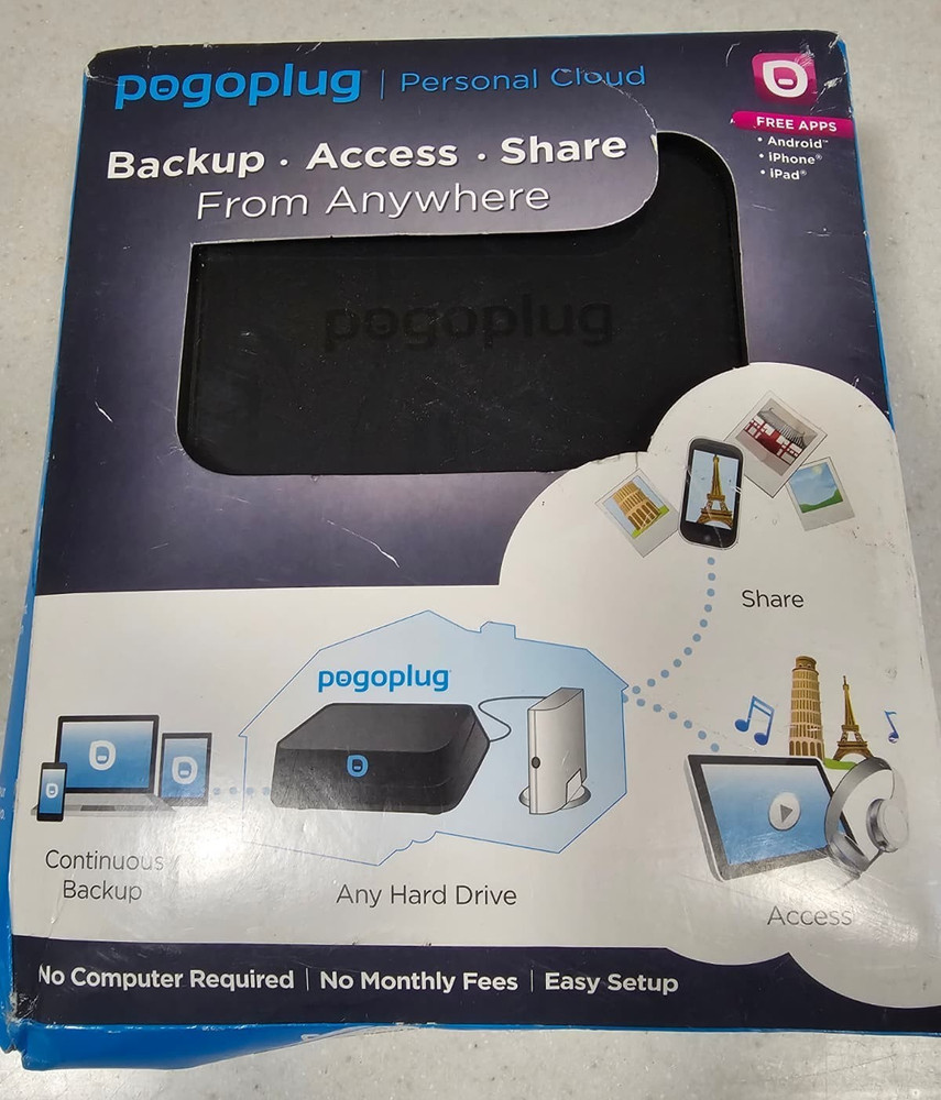 Pogoplug Mobile POGO-V4-A1-04 Multimedia Sharing Backup Device – Open Box