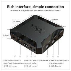 Android 10.0 TV Box X96Q Quad Core HD 4K Media Stream Player Mini PC 2.4G WiFi