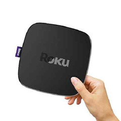 Roku Premiere+ Wi-Fi 4K UHD HDR Upconverting Media Streamer / HDMI Cable, Bundle