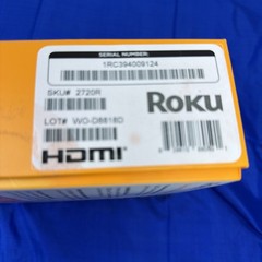 Roku 2 Media Streamer W/ Headphone Jack- Black (2720R) New & Factory Sealed