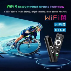 LEMFO DQ10 Allwinner H618 Quad Core ARM Cortex A53 8K HD Android TV Stick, 2GB+1