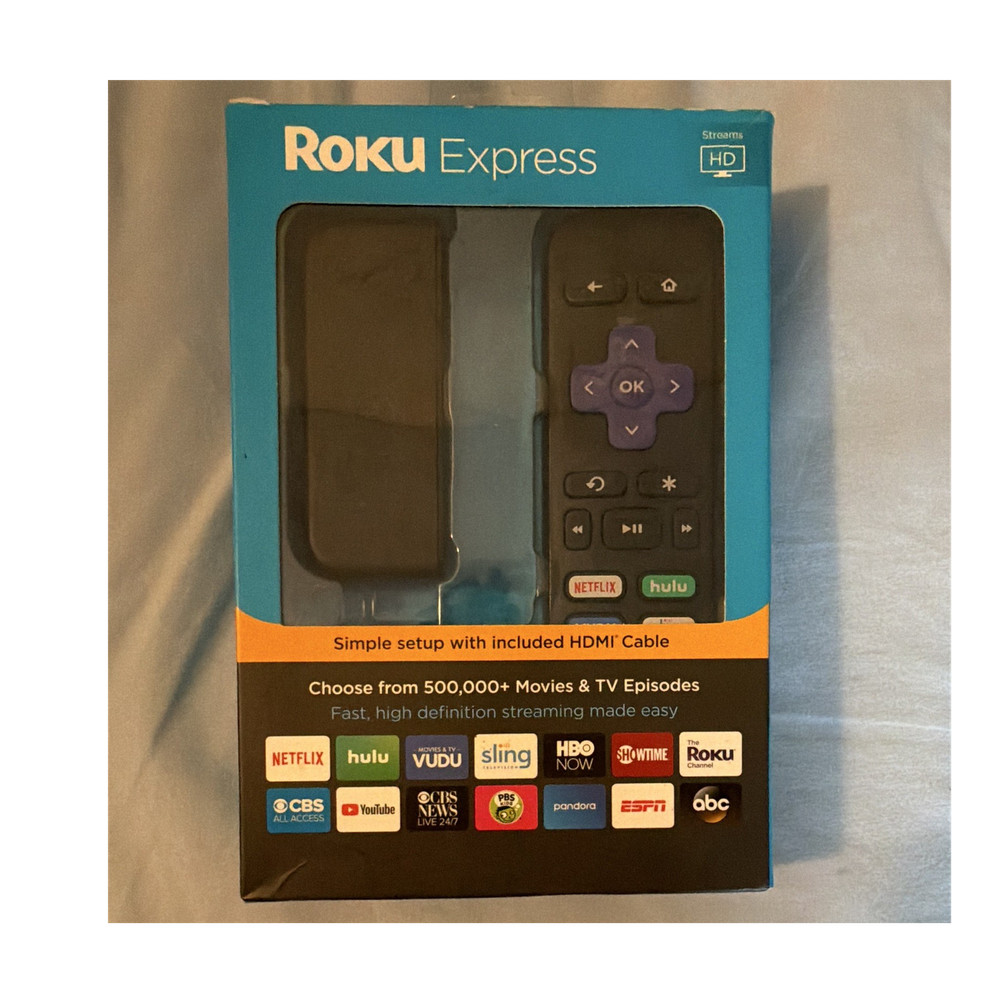 Roku Express HD Streaming Media Player 1080p Roku OS HDMI Black