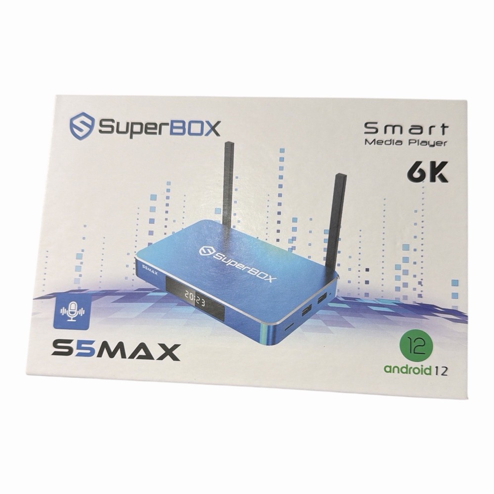 SuperBox S5 Max 6K | Android 12 Smart TV Media Player Box