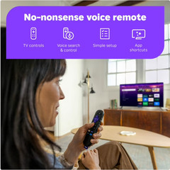 Roku HD Streamer 2026 Streaming Stick Device for TV with Voice Remote Free Cable