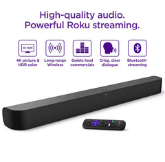 Roku onn Smart Soundbar with Built-in 4K Streaming Media Player