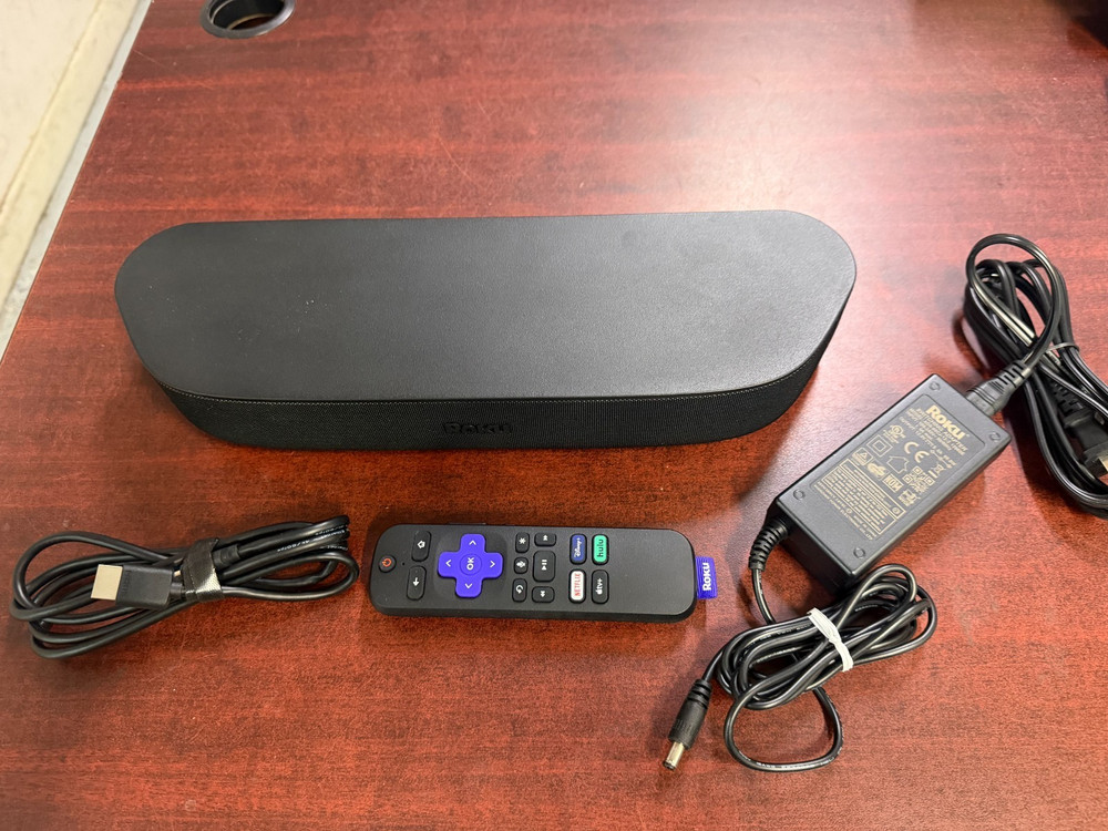Roku Streambar 9102X 4K HDR Streaming Media Player w/ Power Cord & Remote