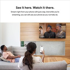 Google Chromecast – Streaming Device with HDMI Cable – Stream Shows, Music,