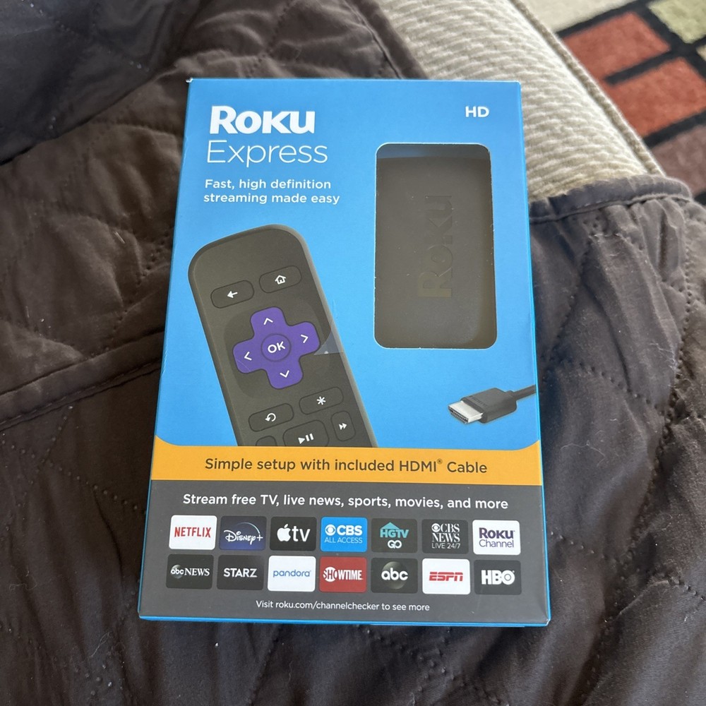 Roku Express HD Streaming Media Player – Black