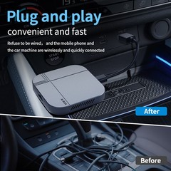 3-in-1 AI Box 32GB Android WiFi Wireless CarPlay Adapter Support Netflix TikTok