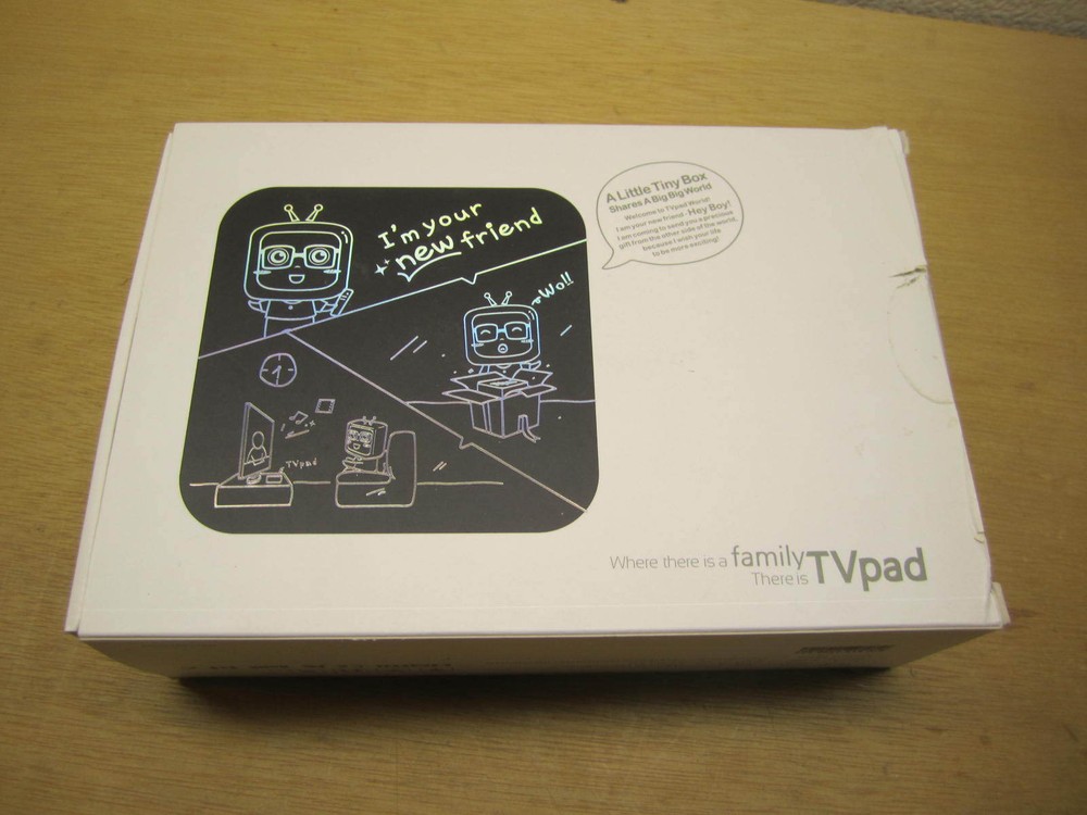 TV Pad 2 Tvpad2 M233 TV Streaming tv box with remote & AC adapter