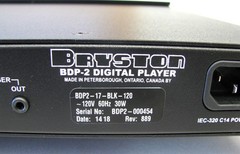 Bryston BDP-2 Digital to Analog Player, Black, Excellent Cond. ~STSI
