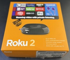 Roku 2 Media Streamer W/ Headphone Jack- Black (2720R) Vh7