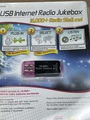 Aluratek USB Internet Radio Jukebox 16,000+ Radio Stations AIRJO1F New Sealed
