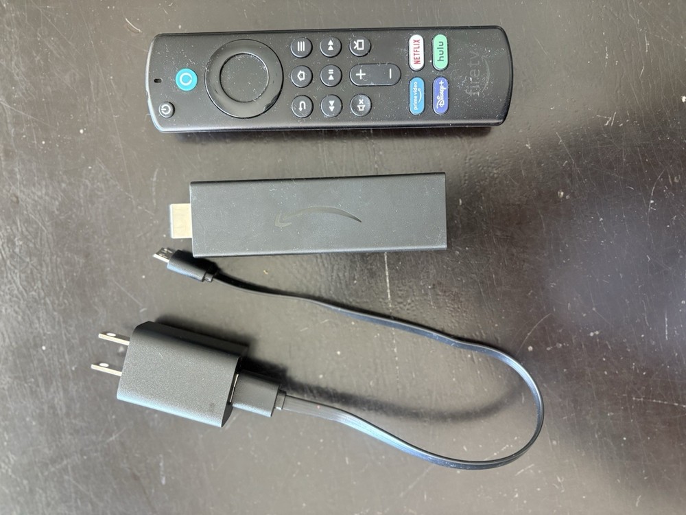 Amazon Fire TV Stick Portable Media Streamer Wi-Fi HDMI USB Black with Remote