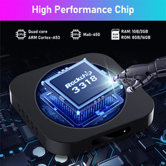 Android 11 TV box H96 MAX M5 2GB 16GB 4K Smart TVbox 2.4G Wifi 3D Media Player 1