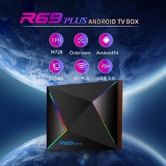 Android TV Box 14.0,R69PLUS 4GB RAM 32GB ROM Android 14 Box,CPU Allwinner H72…