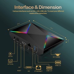 Android TV Box 14.0,R69PLUS 4GB RAM 32GB ROM Android 14 Box,CPU Allwinner H72…