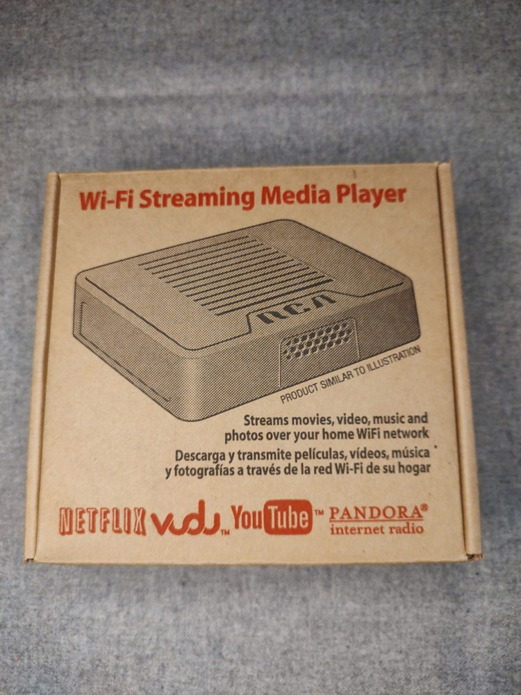 RCA Wi-Fi Streaming Media Player 1080p HDMI Output W/Remote CIB Refurbished