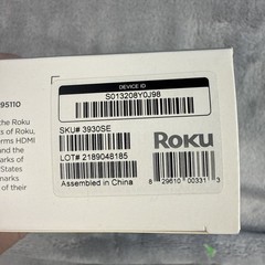 Roku Streaming Media Player 3930 SE brand-new