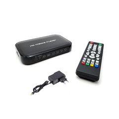 A28D USB SD MMC VGA AV YPbPr Multi TV Media Player + IR Fernbedienung 1080pgk