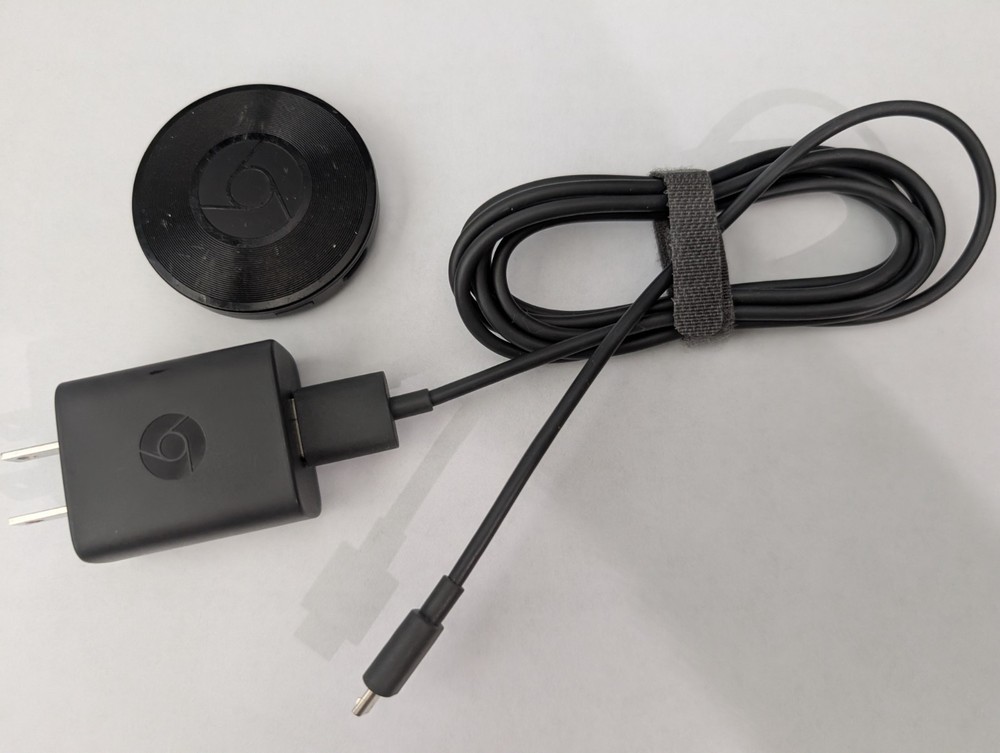 Google Chromecast Audio Media Streamer – Black (RUX-J42)