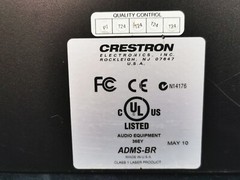 Crestron Adagio Digital Media System ADMS-BR – Powers On, Dead Hard Drive