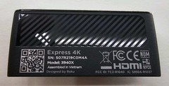 Roku Express 4K Media Player Black HDMI USB Model 3940 without Remote